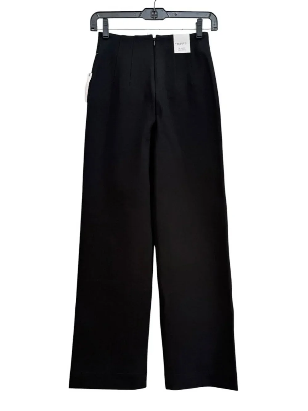 Anthropologie Colette Full-Length Embroidered Pocket Pants Maeve Black Womens 23 - Picture 5 of 12